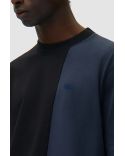 TSHIRT BICOLORE BLEU MARINE / NOIR