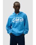 SWEAT À CAPUCHE ZIPPÉ LOGO CERCLE BLEU