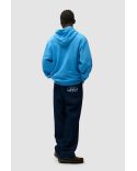 SWEAT À CAPUCHE ZIPPÉ LOGO CERCLE BLEU