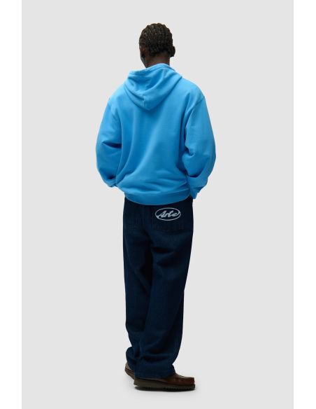 SWEAT À CAPUCHE ZIPPÉ LOGO CERCLE BLEU