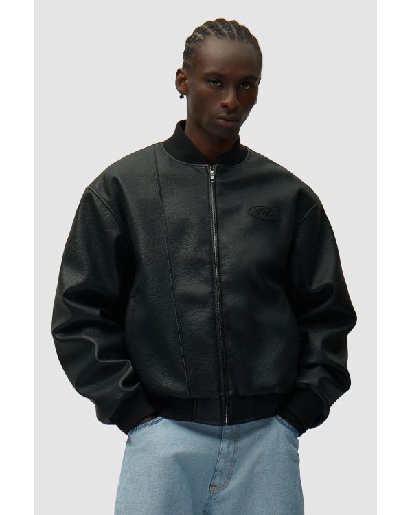 VESTE UNIVERSITAIRE EN CUIR