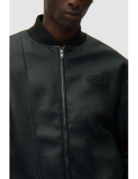 LEATHER VARSITY JACKET