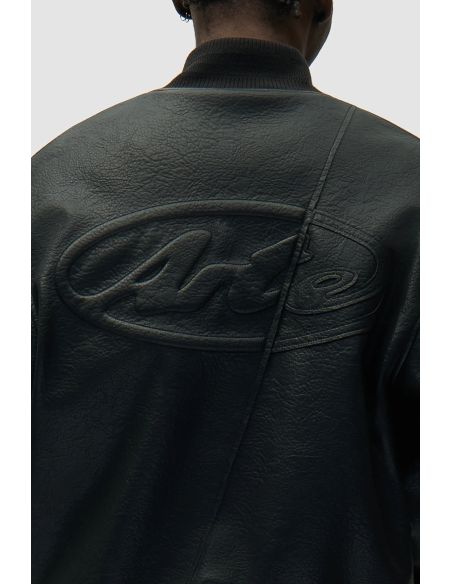 LEATHER VARSITY JACKET