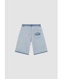 DENIM INSIDE / OUT SHORTS BLEACH