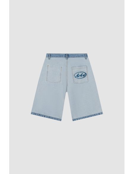 DENIM INSIDE / OUT SHORTS BLEACH