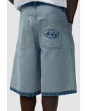 DENIM INSIDE / OUT SHORTS BLEACH