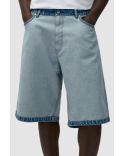 DENIM INSIDE / OUT SHORTS BLEACH