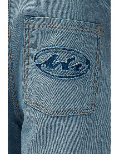 DENIM INSIDE / OUT SHORTS BLEACH
