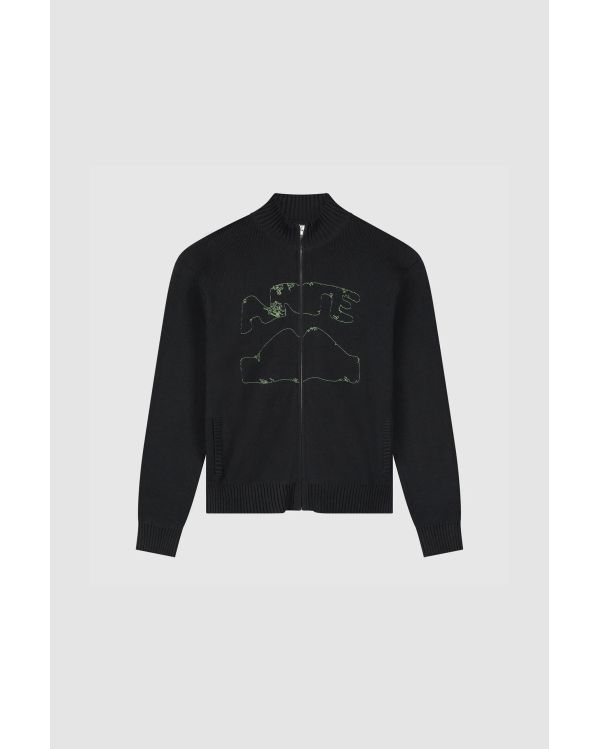 CARDIGAN À COL DIELS NOIR