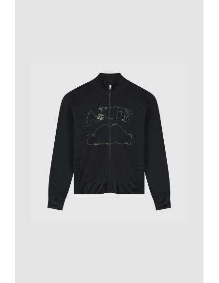 CARDIGAN À COL DIELS NOIR