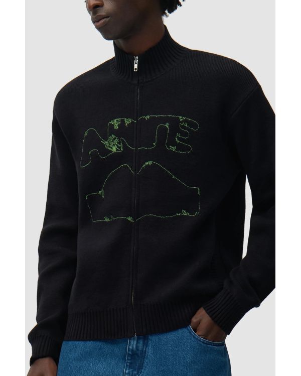 CARDIGAN À COL DIELS NOIR
