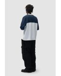 CIRCLE LOGO LONGSLEEVE TSHIRT WHITE / NAVY