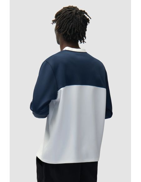 CIRCLE LOGO LONGSLEEVE TSHIRT WHITE / NAVY