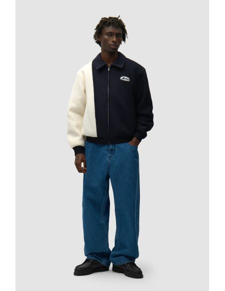 WOOL VARSITY JACKET BLUE / WHITE