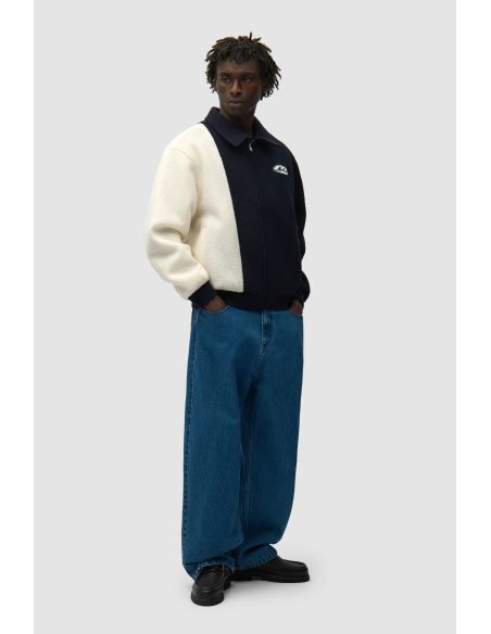 WOOL VARSITY JACKET BLUE / WHITE