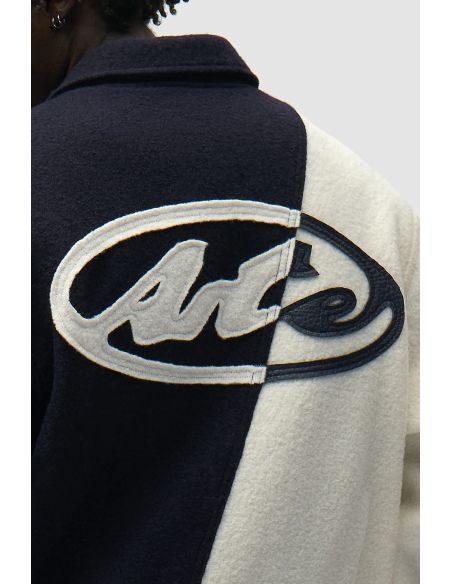 WOOL VARSITY JACKET BLUE / WHITE