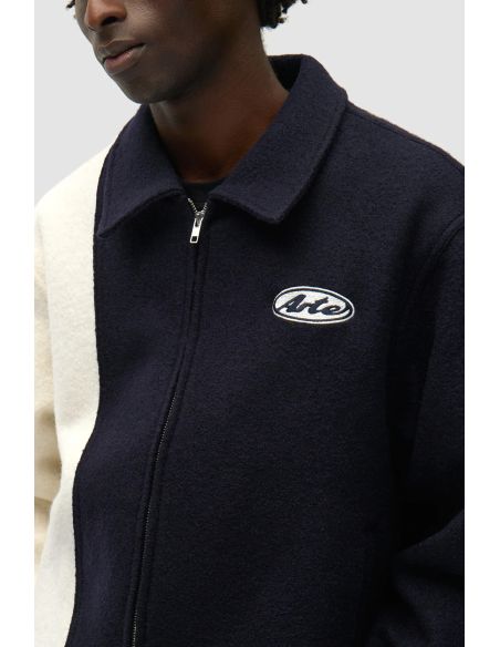 WOOL VARSITY JACKET BLUE / WHITE