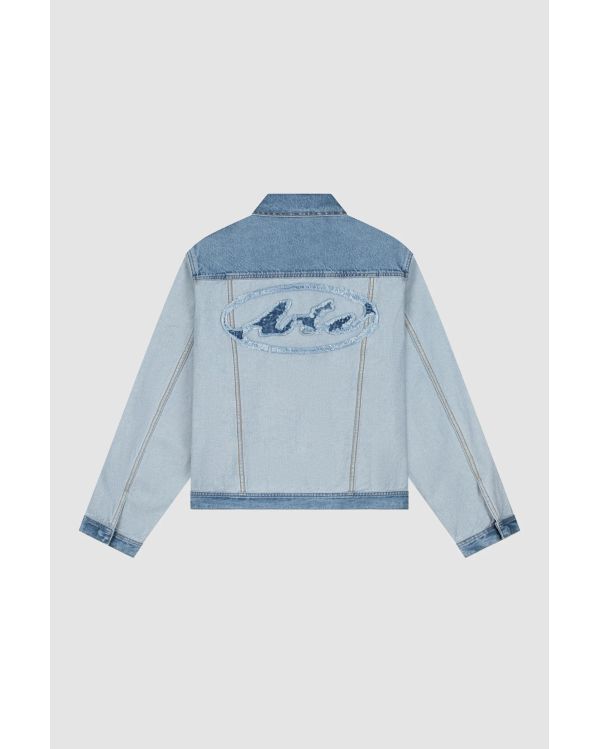 VESTE EN DENIM INSIDE / OUT BLEACH