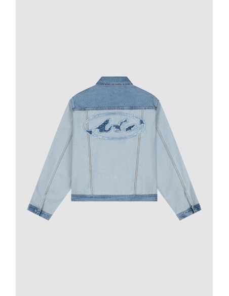 DENIM INSIDE / OUT JACKET BLEACH