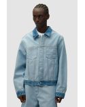 DENIM INSIDE / OUT JACKET BLEACH
