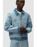 DENIM INSIDE / OUT JACKET BLEACH