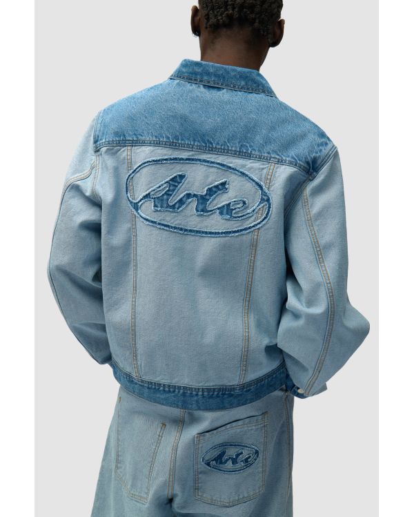 DENIM INSIDE / OUT JACKET BLEACH