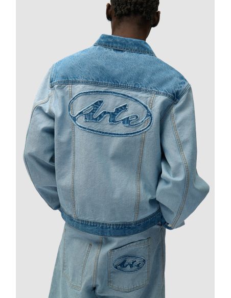 DENIM INSIDE / OUT JACKET BLEACH