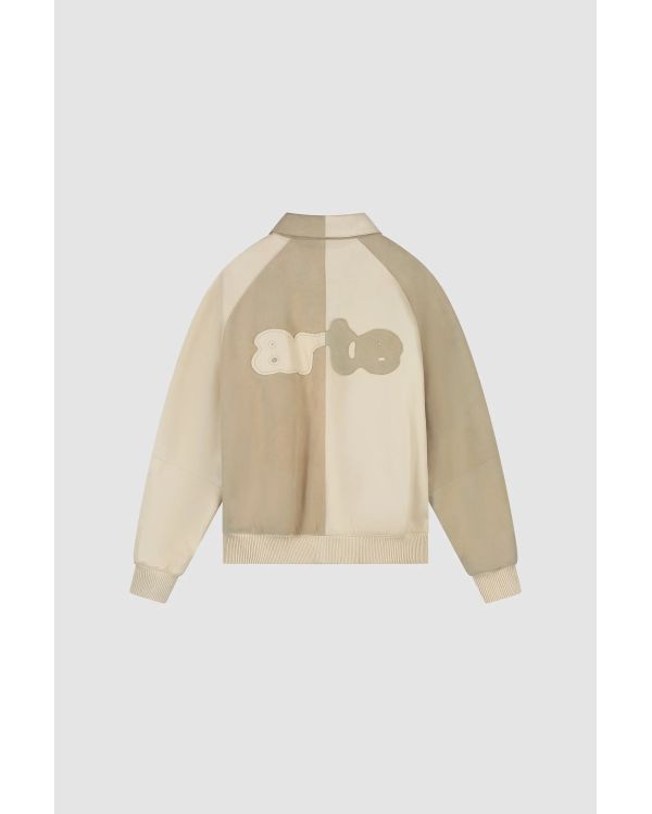 VESTE MULTI CUIR CRÈME