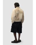 VESTE MULTI CUIR CRÈME
