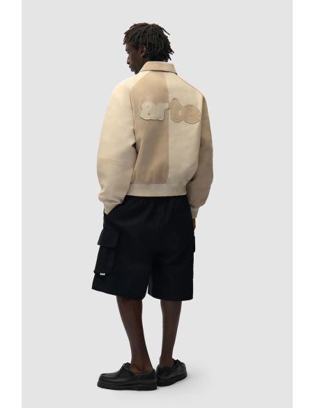 MULTI LEATHER JACKET CREAM