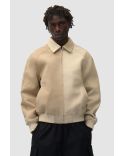 VESTE MULTI CUIR CRÈME
