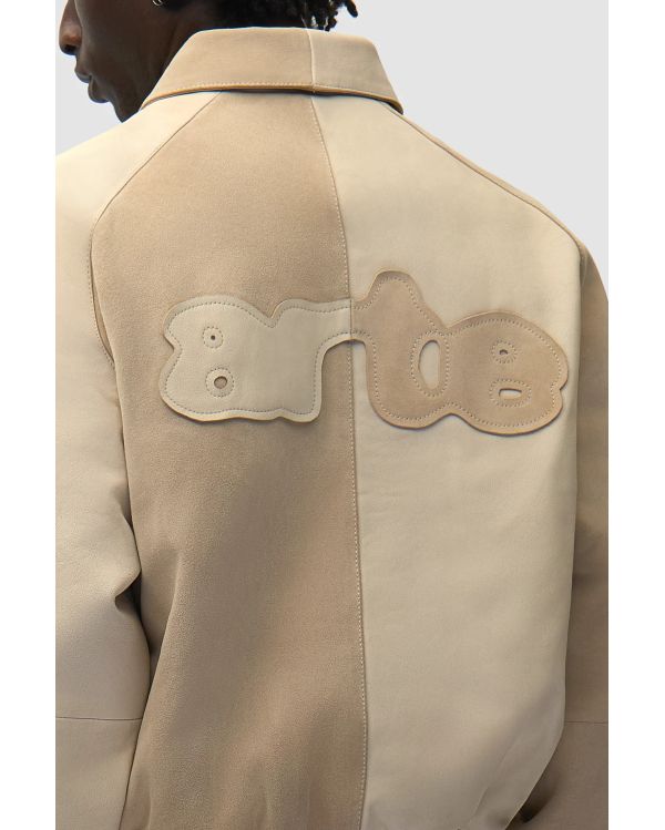 VESTE MULTI CUIR CRÈME