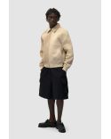 VESTE MULTI CUIR CRÈME