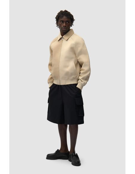 VESTE MULTI CUIR CRÈME