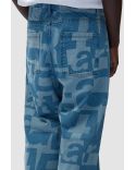 DENIM ALLOVER PANTS RAW DENIM