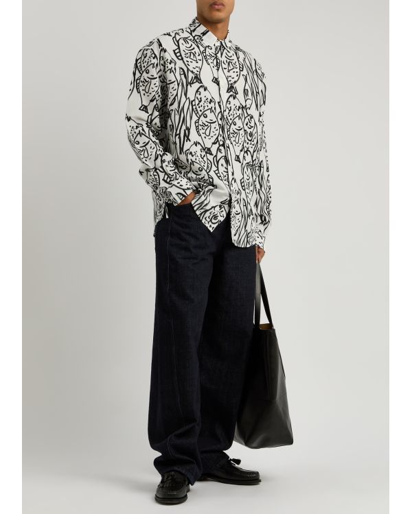 THE ALOE FISH BLACK AND WHITE SHIRT