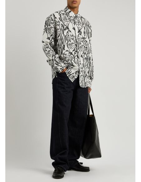 THE ALOE FISH BLACK AND WHITE SHIRT