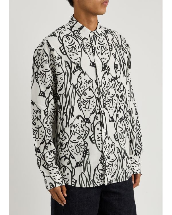 THE ALOE FISH BLACK AND WHITE SHIRT 2