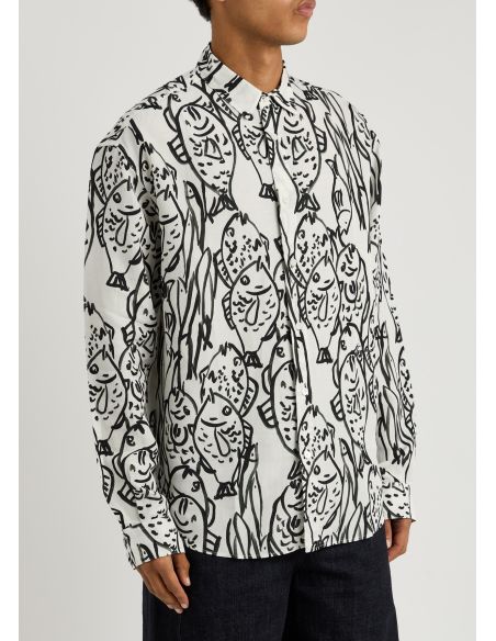 THE ALOE FISH BLACK AND WHITE SHIRT