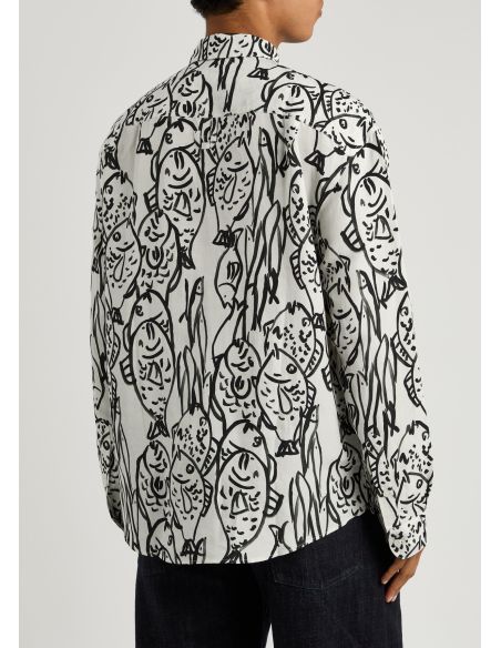 THE ALOE FISH BLACK AND WHITE SHIRT