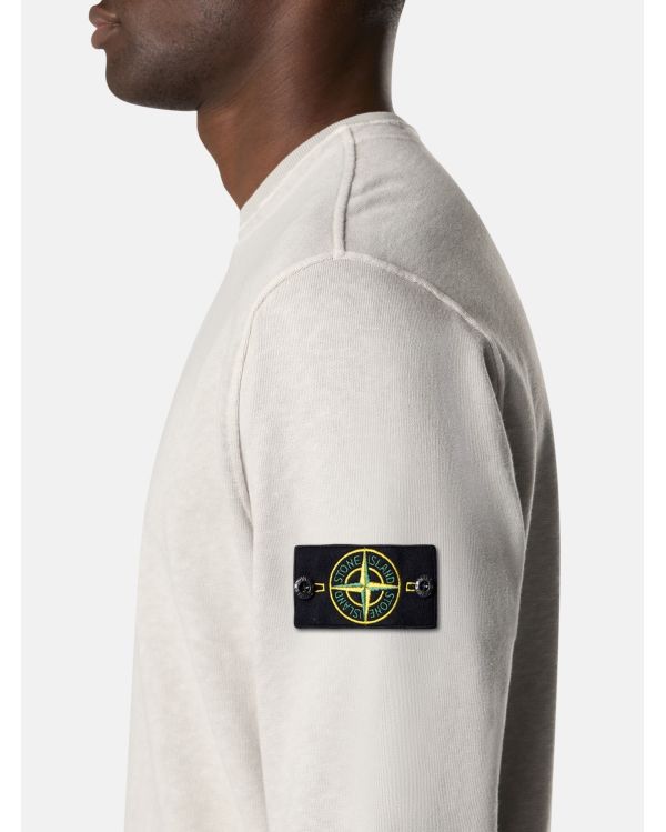 SWEAT EFFET OLD 6100034 GRIS PERLE