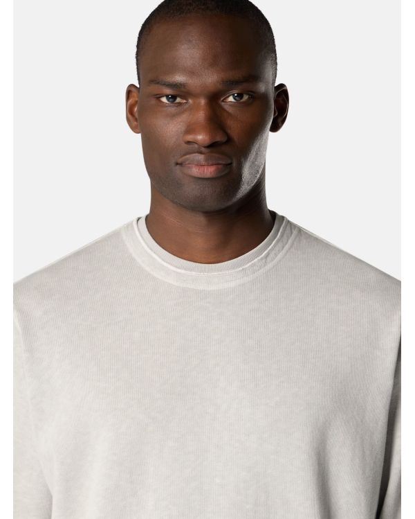 SWEAT EFFET OLD 6100034 GRIS PERLE