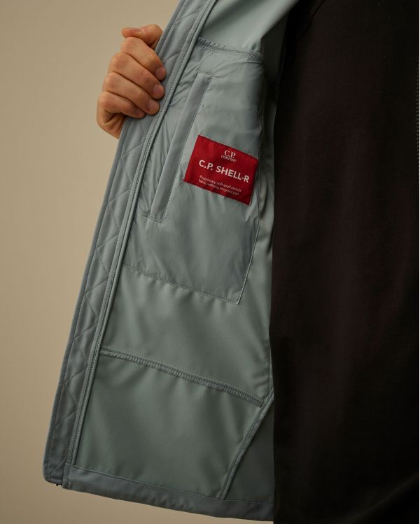 VESTE GOGGLE SHELL-R BLEU GRIS