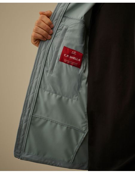 VESTE GOGGLE SHELL-R BLEU GRIS