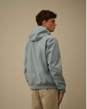 HOODED JACKET C.P SHELL-R BLUE SILVER