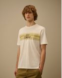 TSHIRT LOGO IMPRIME GAZE BLANCHE
