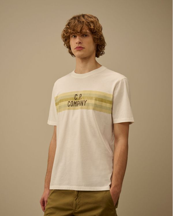 TSHIRT LOGO IMPRIME GAZE BLANCHE
