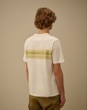 TSHIRT LOGO IMPRIME GAZE BLANCHE