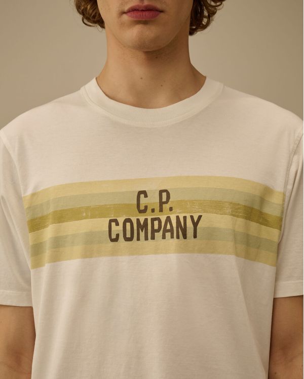 TSHIRT LOGO IMPRIME GAZE BLANCHE