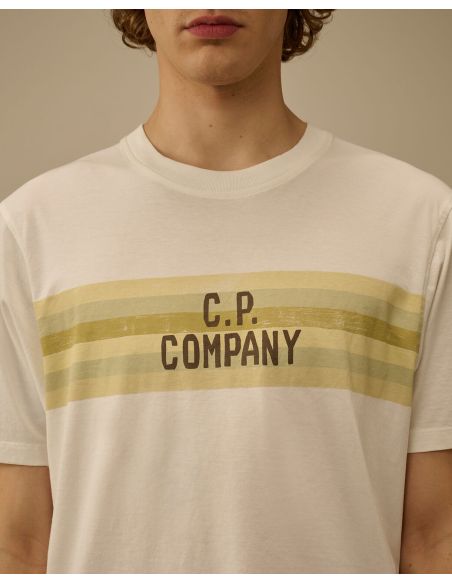 TSHIRT LOGO IMPRIME GAZE BLANCHE